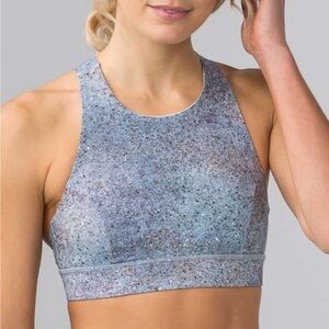 Lululemon Fast & Free Summer Haze Sz 10 Sports Bra